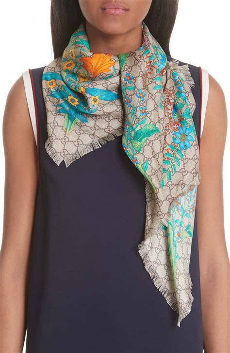 the flora scarf gucci|buy Gucci scarf online.